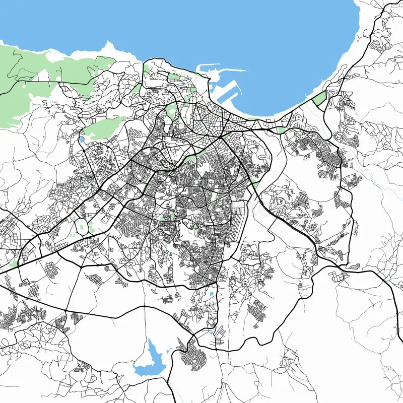 Map of Tangier, Morocco — Hive Vault Arc operating region